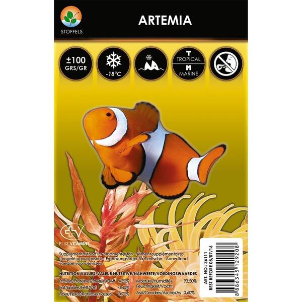 Stoffels Frozen Food Artemia 100gr